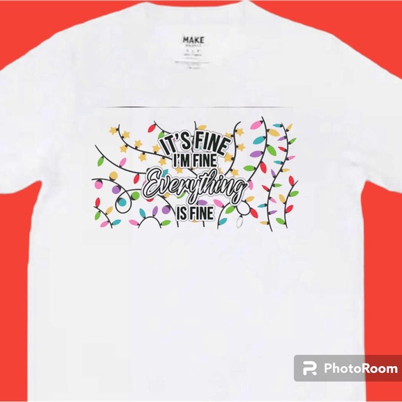 Funny Christmas T-shirt Custom made sizes Small, Med, Large and XL available - Picture 2 of 4